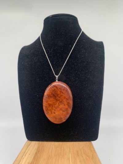 B48 Pendentif en Bois Précieux