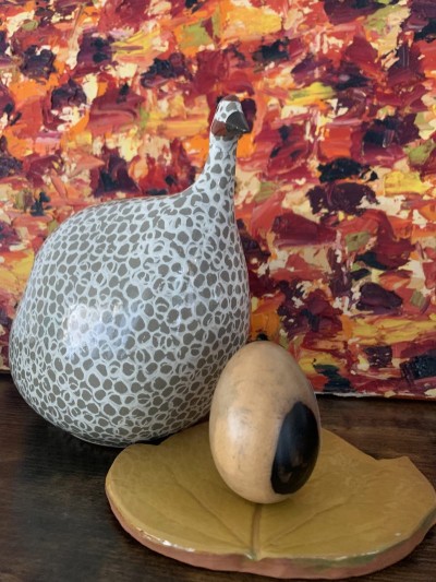 O10 Oeuf en bois précieux