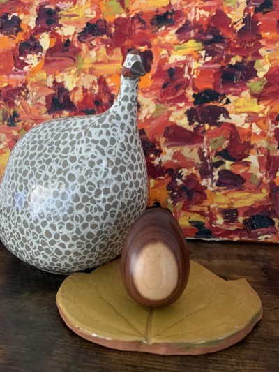 O11 Oeuf en bois précieux